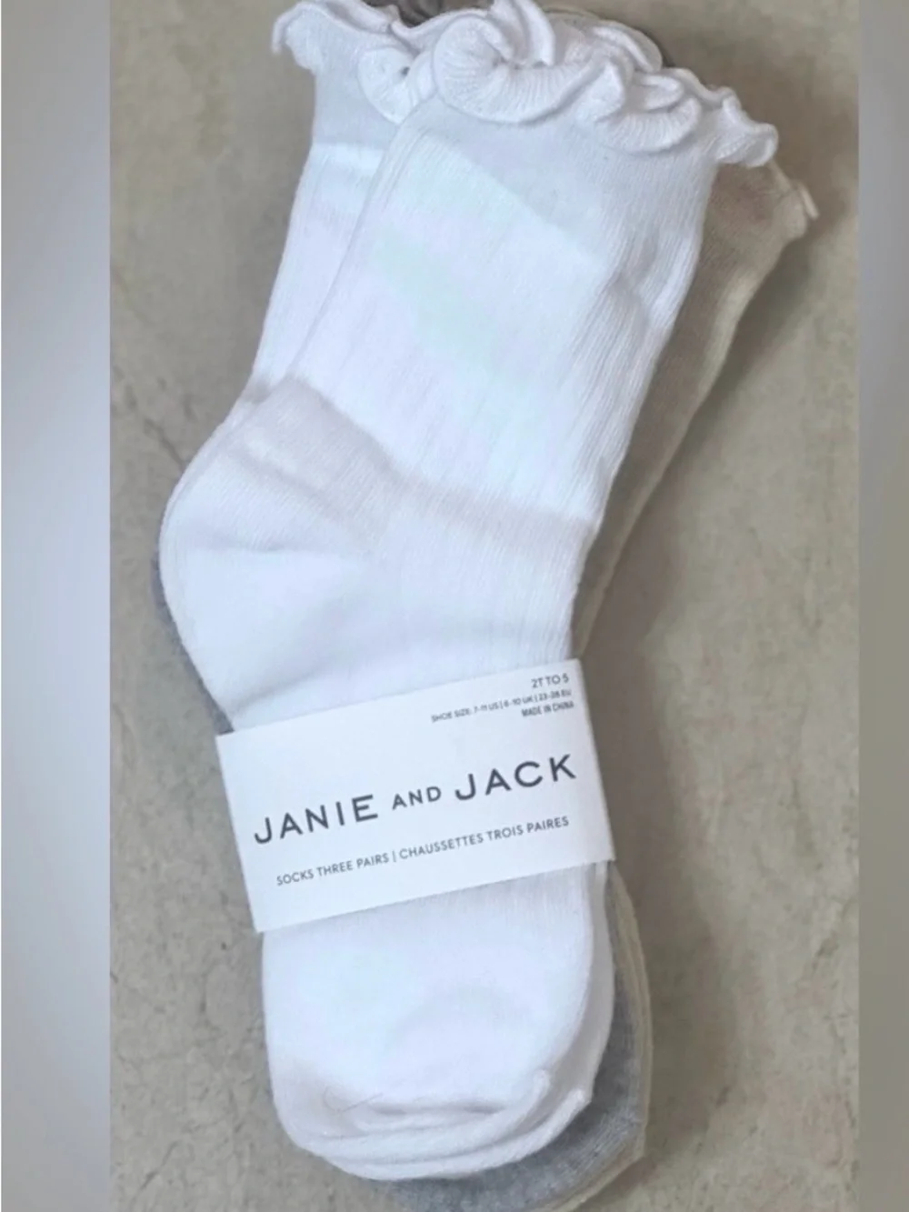 Janie and Jack Ruffle Sock 3-Pack